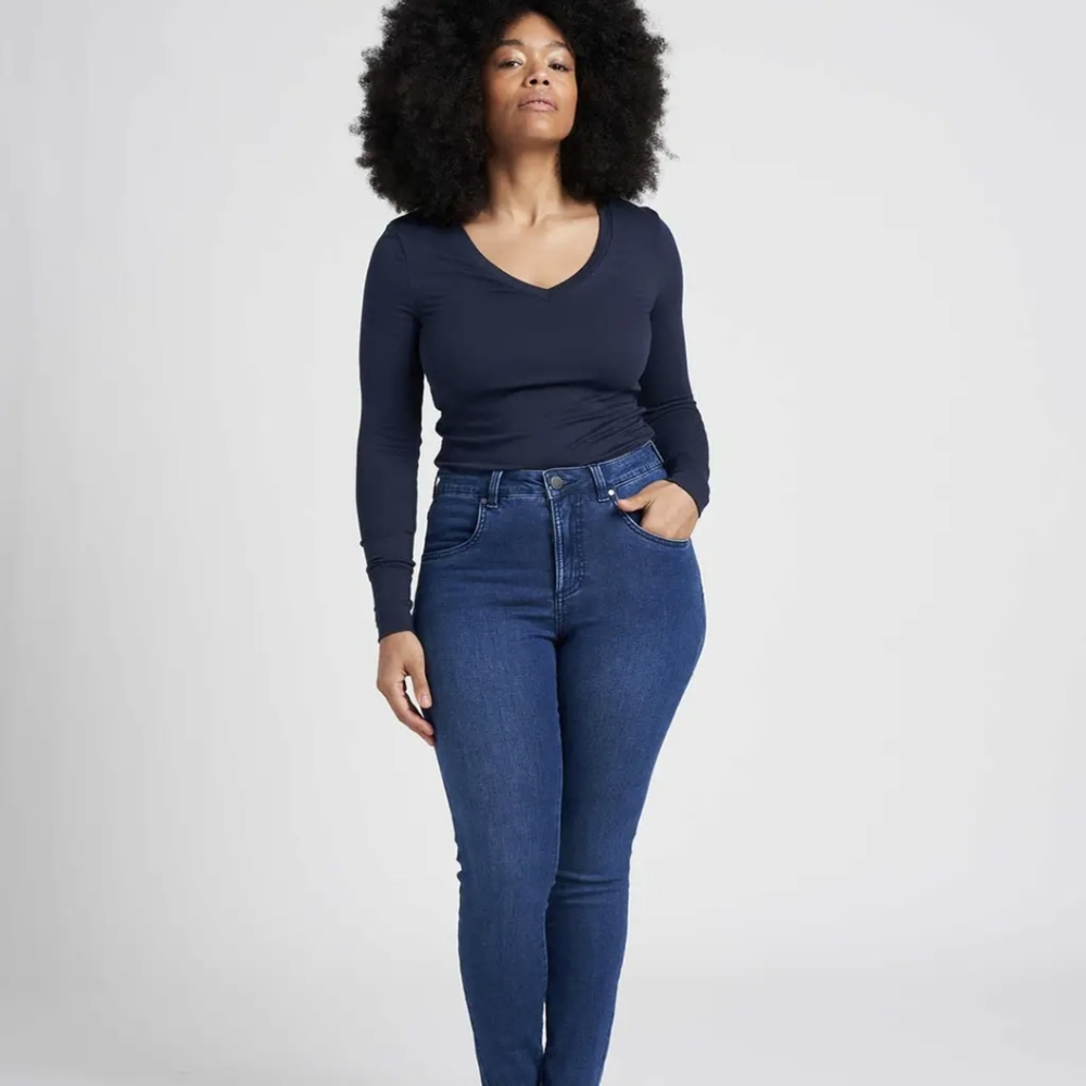 Seine High Rise Skinny Jeans 27 Inch - True Blue
